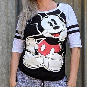 Disney store Mickey Mouse baseball shirt